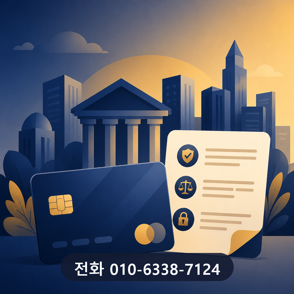 신용카드 현금 서비스 카드사 약관 확인 이미지